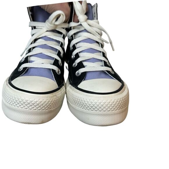 CONVERSE you Black & Lavender Lifted Platform High Top Chuck Taylor Size 6.5 - Picture 10 of 16